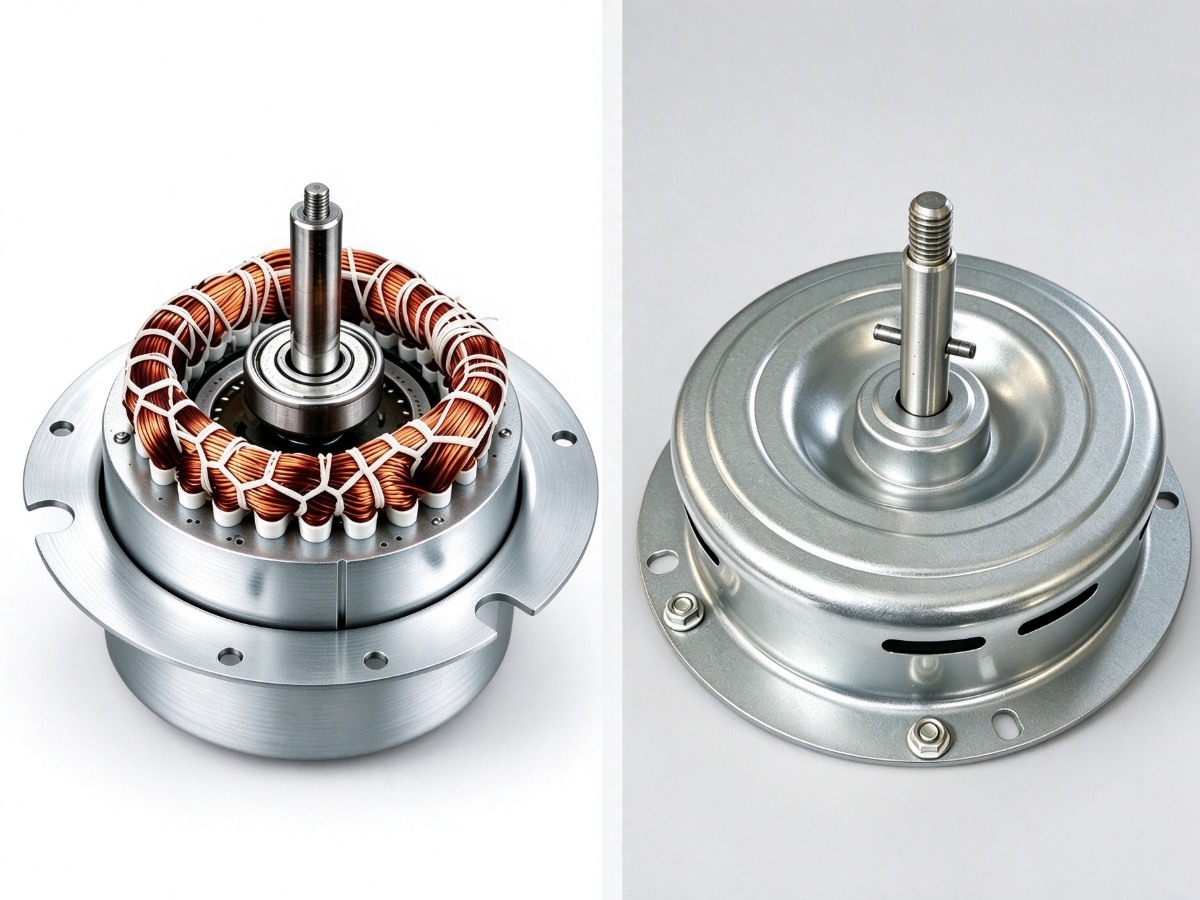 120 mm stator capacitor motor structure and composite housing