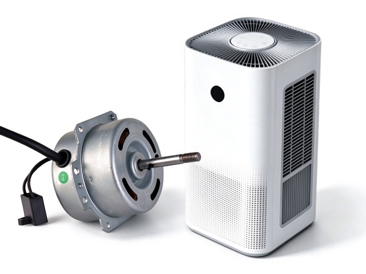 Capacitor-run induction motor for air purifier